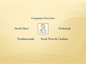 Sun Pharma - Company Overview, Stock Chart, Technicals, Fundamentals, Stock News & Updates